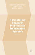 Bild: Formulating Research Methods for Information Systems - Palgrave Macmillan