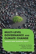 Cover: Multilevel Governance and Climate Change - Rowman & Littlefield Publishers