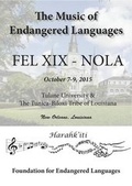 Cover: The Music of Endangered Languages: Fel XIX - Nola: Proceedings of the 19th Fel Conference 19 - Foundation for Endangered Languages