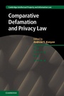 Cover: Comparative Defamation and Privacy Law - Cambridge University Press