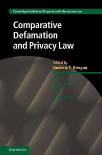 Abbildung von: Comparative Defamation and Privacy Law - Cambridge University Press