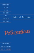 Cover: John of Salisbury: Policraticus - Cambridge University Press