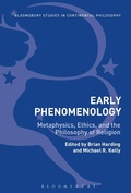Cover: Early Phenomenology - Bloomsbury Academic