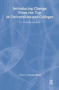 Enlarge image Cover: Introducing Change from the Top in Universities and Colleges - Routledge Falmer