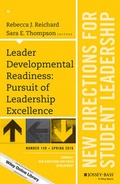 Cover: Leader Developmental Readiness: Pursuit of Leadership Excellence - Jossey-Bass