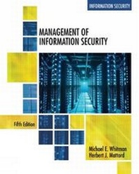 Enlarge image Cover: Management of Information Security - Course Technology Inc