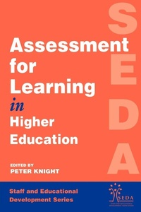 Enlarge image Cover: Assessment for Learning in Higher Education - Routledge Falmer