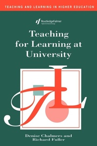 Enlarge image Cover: Teaching for Learning at University - Routledge Falmer