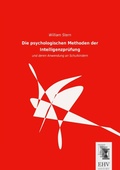 Cover: Die psychologischen Methoden der Intelligenzpr&uuml;fung - EHV-History