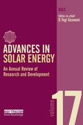 Cover: Advances in Solar Energy - Routledge
