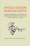 Cover: Anglo-Saxon Manuscripts - University of Toronto Press