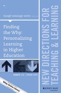 Cover: Finding the Why: Personalizing Learning in Higher Education - Jossey-Bass