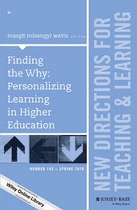 Enlarge image Cover: Finding the Why: Personalizing Learning in Higher Education - Jossey-Bass