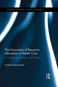 Abbildung von: The Economics of Resource Allocation in Health Care - Routledge