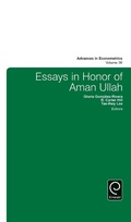 Cover: Essays in Honor of Aman Ullah - Emerald Publishing Limited