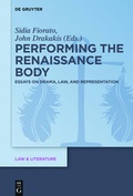 Cover: Performing the Renaissance Body - De Gruyter