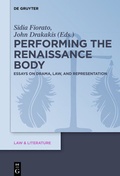 Cover: Performing the Renaissance Body - De Gruyter