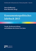 Cover: Konsumentenpolitisches Jahrbuch 2015 - Verlag &Ouml;sterreich