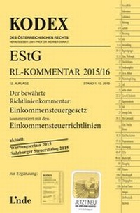 Abbildung von: KODEX EStG Richtlinien-Kommentar 2015/16 - Linde