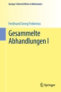Cover: Gesammelte Abhandlungen I - Springer