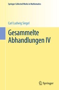 Cover: Gesammelte Abhandlungen IV - Springer