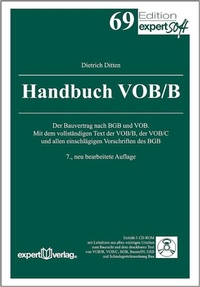 Enlarge image Cover: Handbuch VOB/B - expert verlag ein Imprint von Narr Francke Attempto Verlag