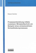 Cover: Prozessentwicklung mittels modularer Miniplanttechnik am Beispiel eines emissionsfreien Schwefels&auml;ureprozesses - Shaker