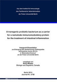 Abbildung von: A transgenic probiotic bacterium as a carrier for a nematode immunomodulatory protein for the treatment of intestinal inflammation - Mensch & Buch