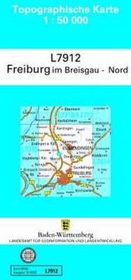 Abbildung von: L7912 Freiburg im Breisgau-Nord - Landesamt für Geoinformation und Landentwicklung Baden-Württemberg (LGL)
