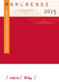 Cover: ANKLAENGE 2015 - Mille Tre Verlag