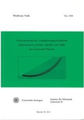 Cover: Untersuchung des Lokalisierungsverhaltens mikropolarer por&ouml;ser Medien mit Hilfe der Cosserat-Theorie - Universit&auml;t Stuttgart Inst. f. Mechanik (Bauwesen)