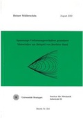 Cover: Spannungs-Verformungsverhalten granularer Materialien am Beispiel von Berliner Sand - Universit&auml;t Stuttgart Inst. f. Mechanik (Bauwesen)