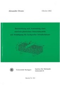 Cover: Beschreibung und Anwendung eines elastisch-plastischen Materialmodells mit Sch&auml;digung f&uuml;r hochpor&ouml;se Metallsch&auml;ume - Universit&auml;t Stuttgart Inst. f. Mechanik (Bauwesen)