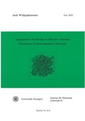 Cover: Quantitaive Prediction of Effective Material Parameters of Heterogeneous Materials - Universit&auml;t Stuttgart Inst. f. Mechanik (Bauwesen)