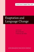 Cover: Exaptation and Language Change - John Benjamins Publishing Company
