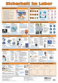 Bild: Wandtafel Sicherheit im Labor - ecomed Storck
