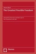 Cover: The Greatest Possible Freedom - Nomos