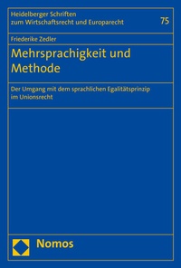 Abbildung von: Mehrsprachigkeit und Methode - Nomos