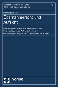 Abbildung von: Übernahmerecht und Aufsicht - Nomos