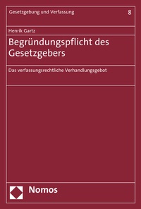 Abbildung von: Begründungspflicht des Gesetzgebers - Nomos