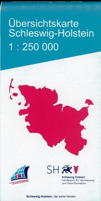 Abbildung von: Übersichtskarte Schleswig-Holstein  1:250 000 - Landesamt f.Vermessung