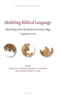 Cover: Modeling Biblical Language - Brill