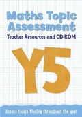 Cover: Year 5 Maths Topic Assessment: Teacher Resources and CD-ROM - Keen Kite Books
