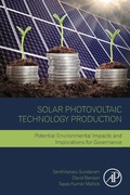 Cover: Solar Photovoltaic Technology Production - Academic Press