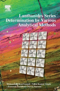 Enlarge image Cover: Lanthanides Series Determination by Various Analytical Methods - Elsevier