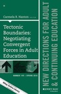 Cover: Tectonic Boundaries: Negotiating Convergent Forces in Adult Education - Jossey-Bass