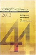 Cover: Papers of the Forty-Fourth Algonquian Conference - State University of New York Press