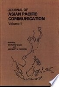 Abbildung von: Journal of Asian Pacific Communication Vol.1 - Multilingual Matters