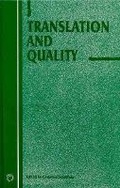 Cover: Translation and Quality - Multilingual Matters