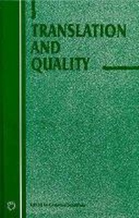 Enlarge image Cover: Translation and Quality - Multilingual Matters